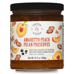 He has also included some newer peach favorites, Das Peach Haus Peach Salsa, Amaretto Peach Pecan Preserves, Jalapeno Peach Preserves and Harvest Peach & Hatch Pepper Sauce, and he rounds it all out our Hill Country Peach Wine.