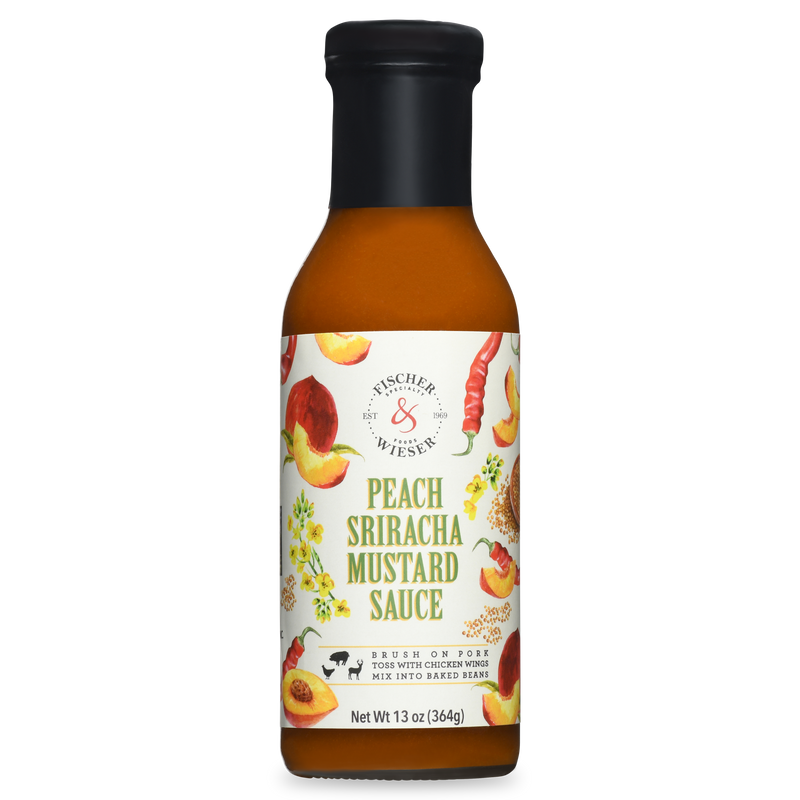 Peach Sriracha Mustard Sauce front