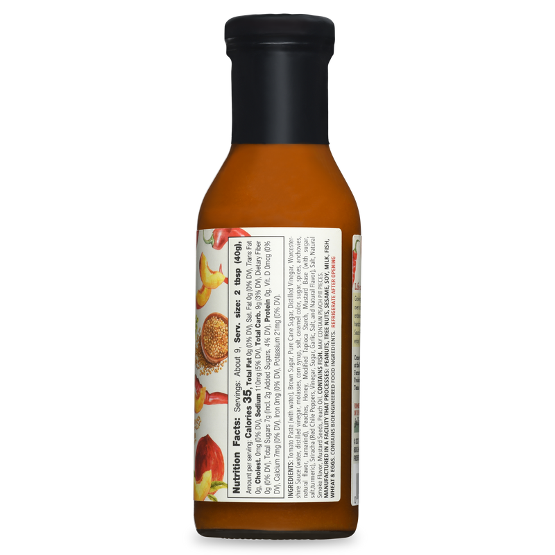 Peach Sriracha Mustard Sauce front