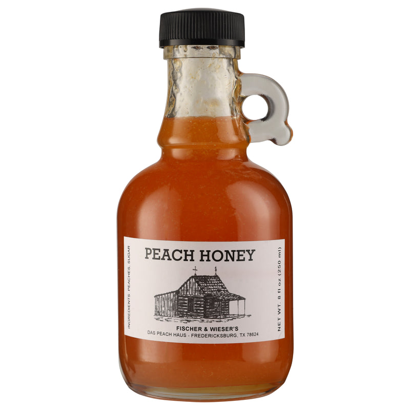 He has also included some newer peach favorites, Das Peach Haus Peach Salsa, Amaretto Peach Pecan Preserves, Jalapeno Peach Preserves and Harvest Peach &amp; Hatch Pepper Sauce, and he rounds it all out our Hill Country Peach Wine.