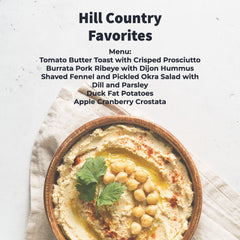 Hill Country Favorites Cooking Class - November 11, 2022